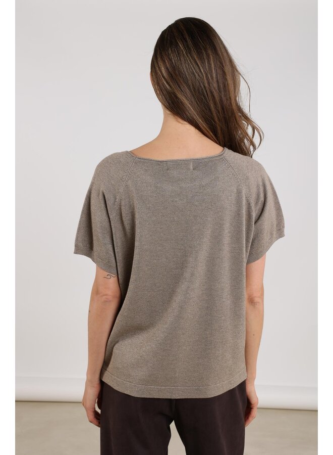 NKS01085 49 Nukus Anita Top Lurex Light Fango