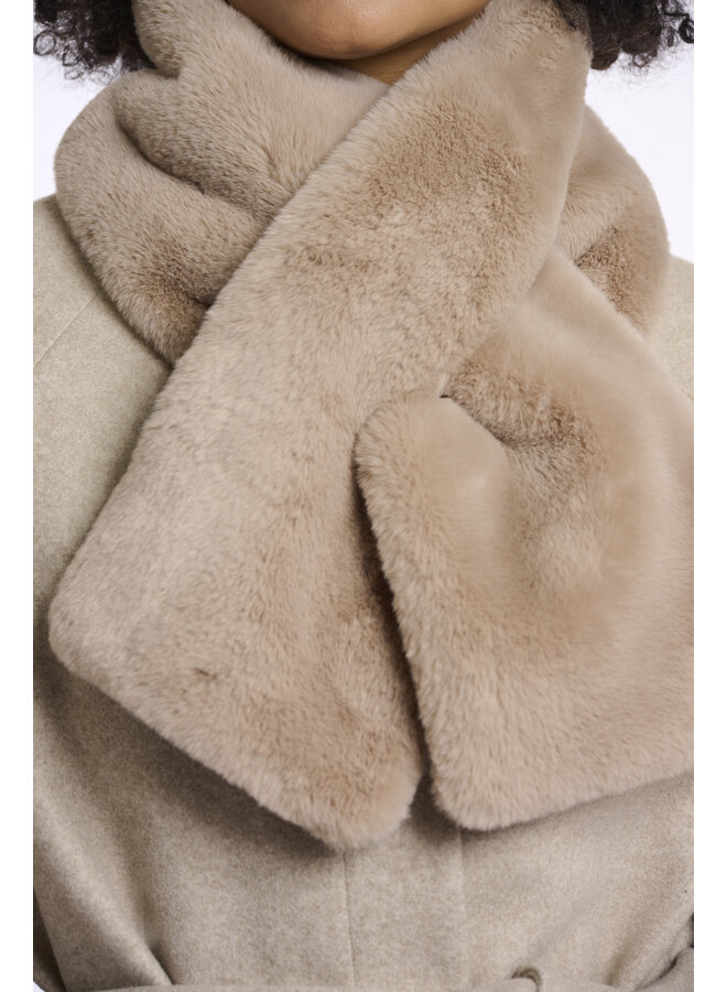 Stip.7002512 Rino & Pelle Faux fur scarf  Oat