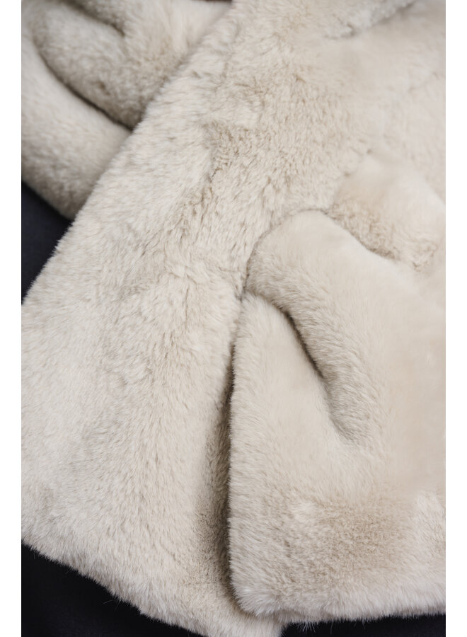 Stip.7002512 Rino & Pelle Faux fur scarf  Birch