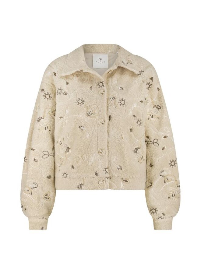NKF13018 9 Nukus Milou Jacket Embroidery Sand