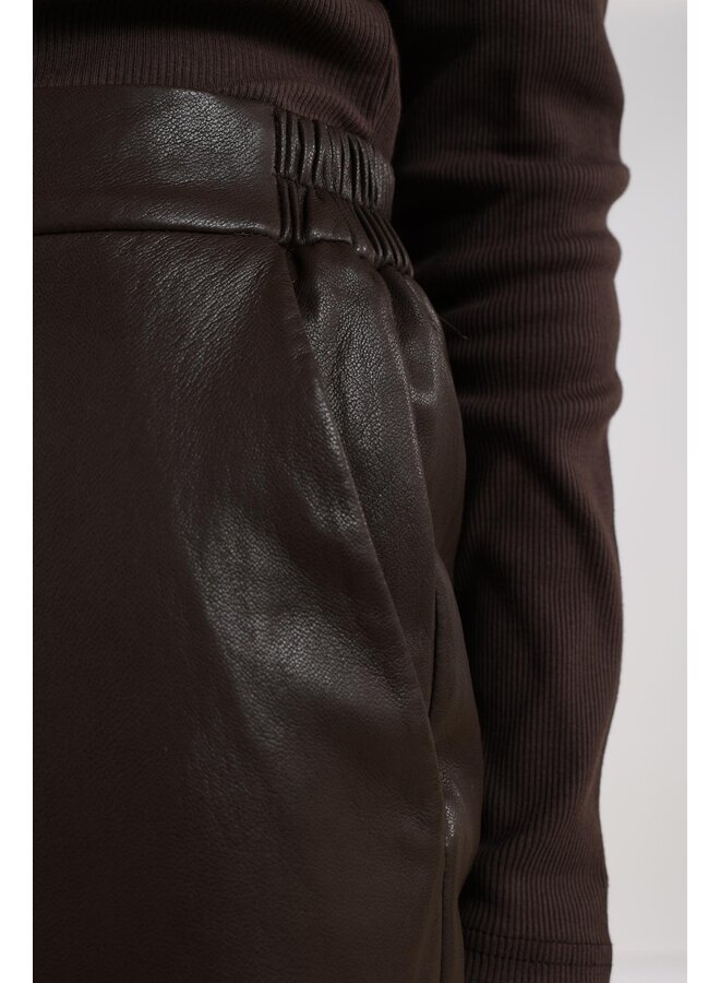 NKF09007 268 Nukus Fenna Pants Dark Chocolate