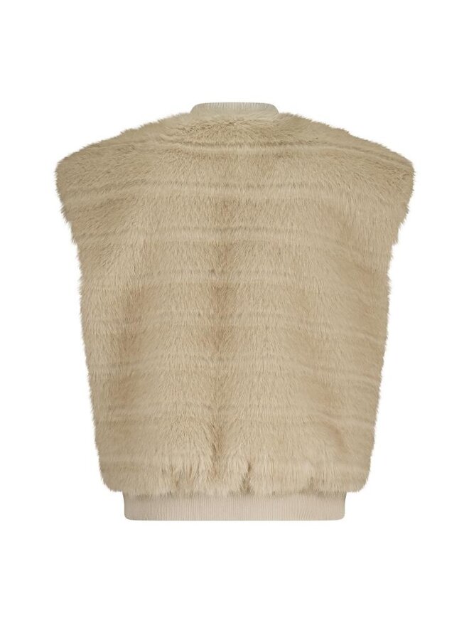 NKF08011 9 Nukus Billy Gilet Stripe Sand