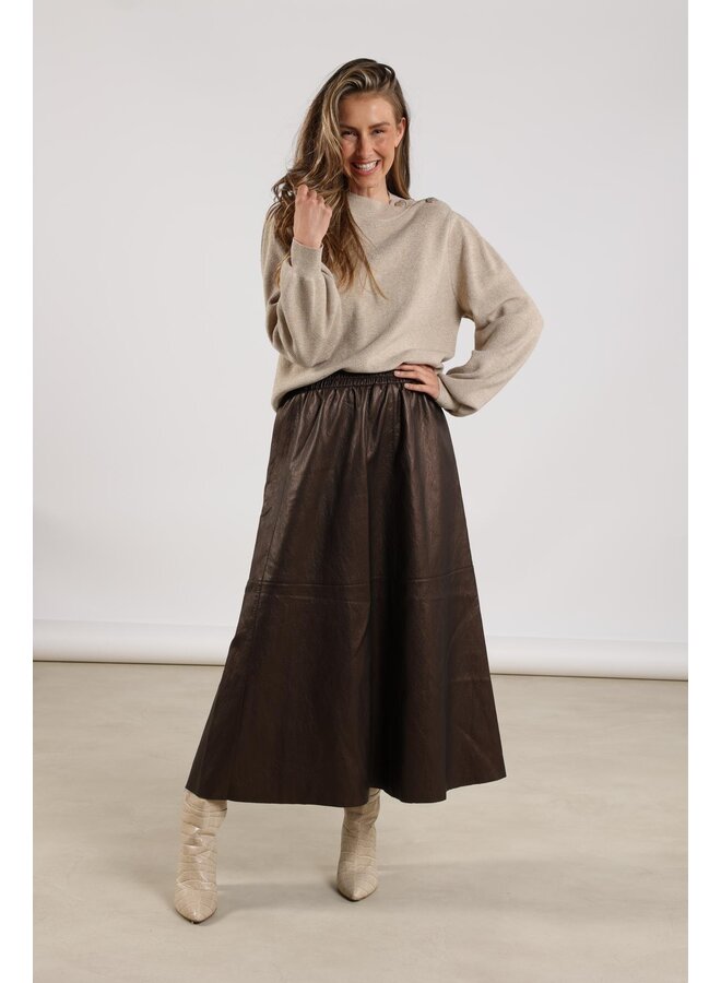 NKF03026 9 Nukus Daytona Pullover Lurex Sand