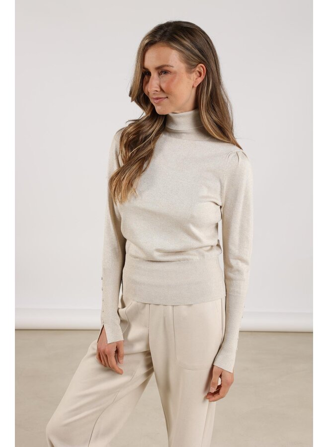 NKF03005 9 Nukus Sylvia Pullover Lurex Sand