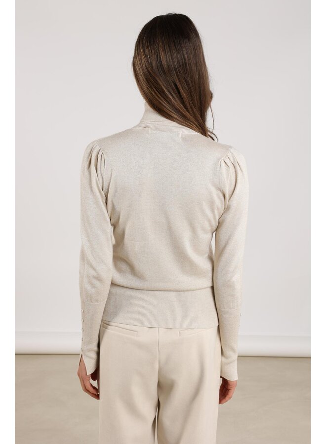 NKF03005 9 Nukus Sylvia Pullover Lurex Sand