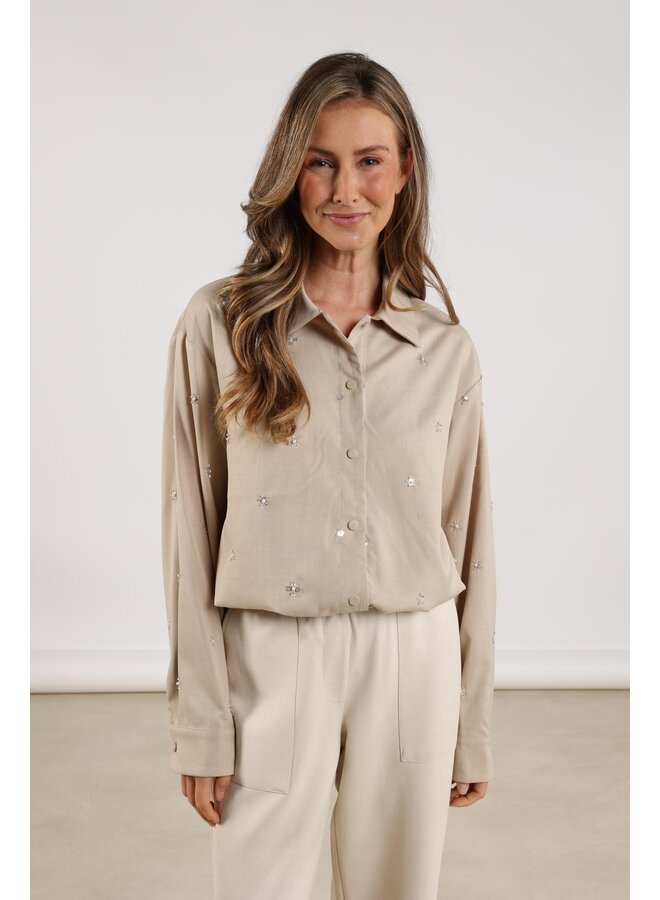 NKF02088 9 Nukus Newport Blouse Flower Sand
