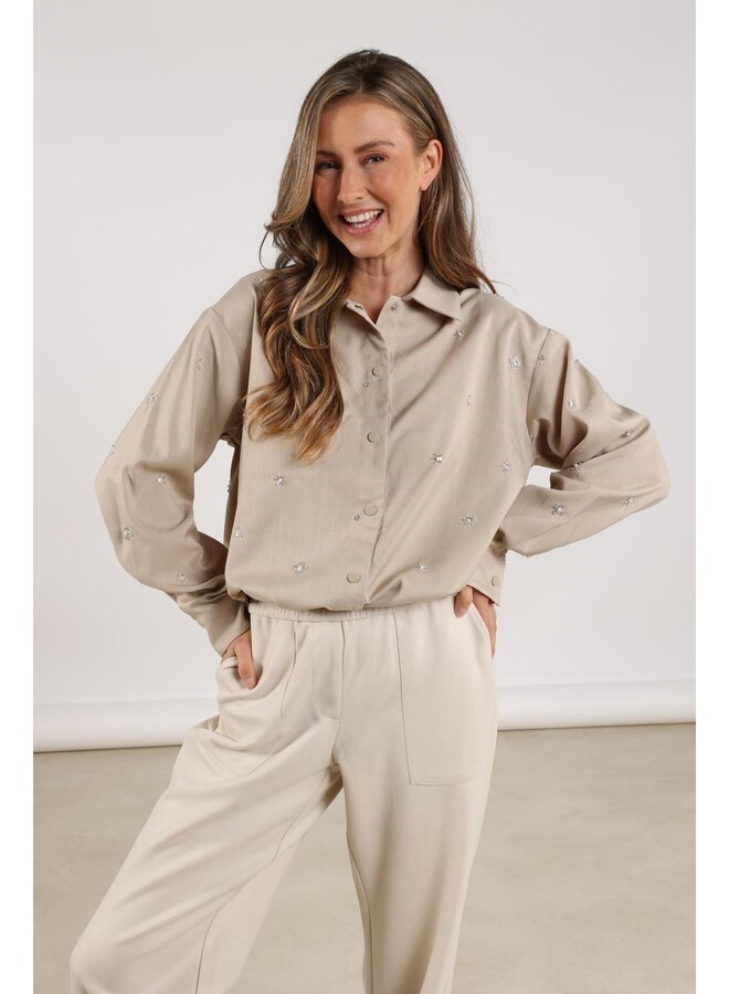 NKF02088 9 Nukus Newport Blouse Flower Sand