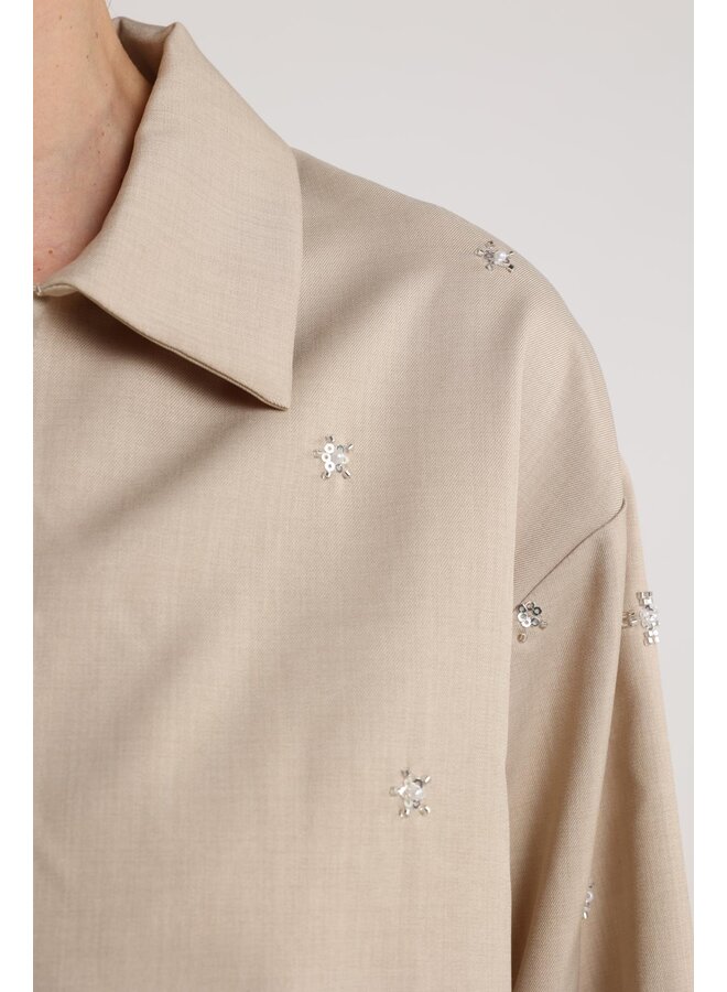 NKF02088 9 Nukus Newport Blouse Flower Sand