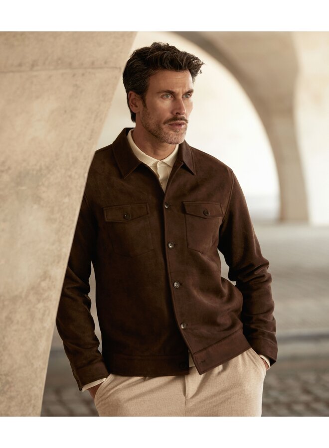 MILANOW25-M42 Blue Industry Shirtjacket BROWN
