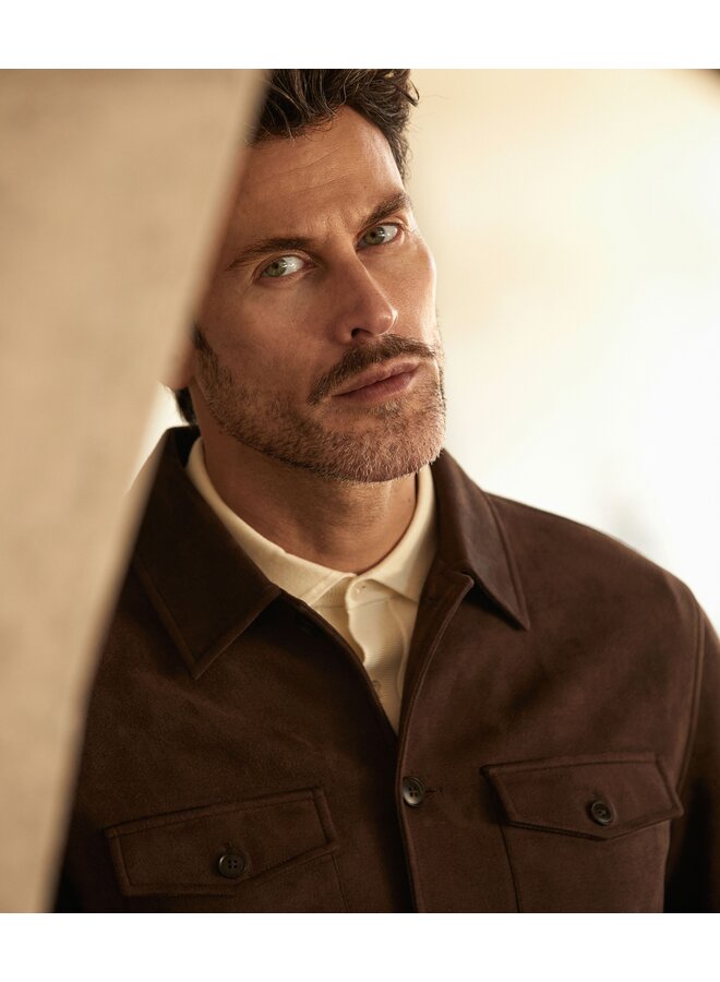 MILANOW25-M42 Blue Industry Shirtjacket BROWN