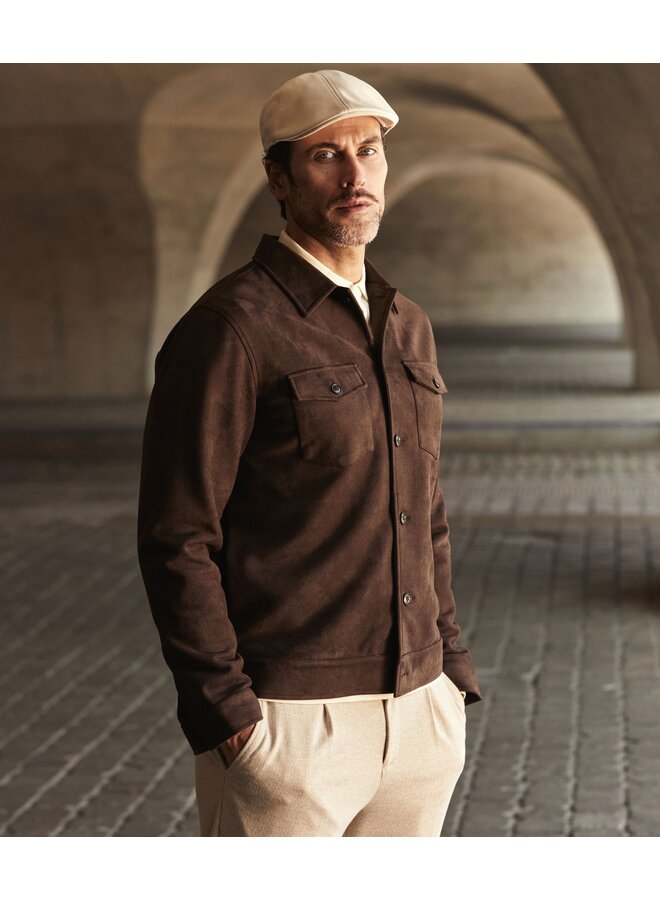 MILANOW25-M42 Blue Industry Shirtjacket BROWN