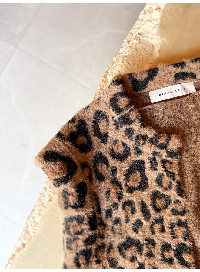 Elona.5012511 Rino en Pelle Short waistcoat  Leopard