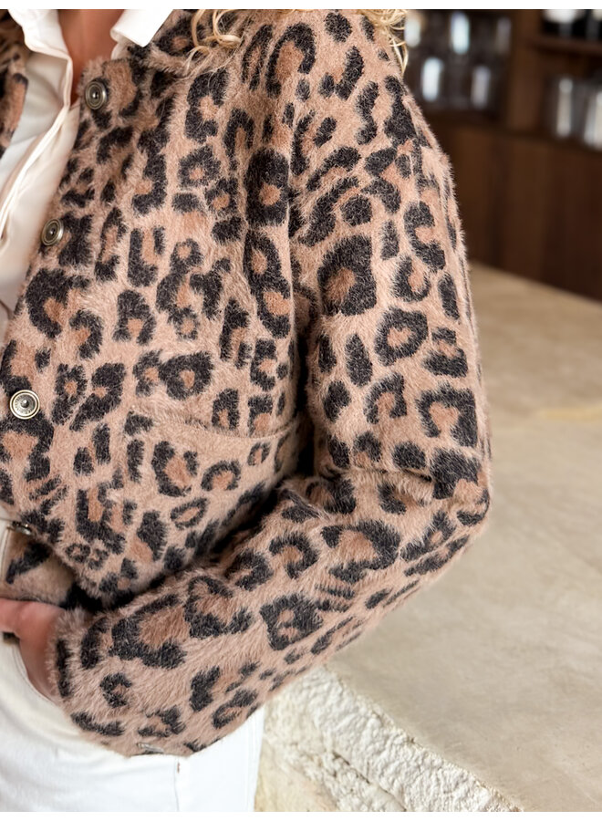 Bubbly.5012511 Rino en Pelle Boxy jacket  Leopard
