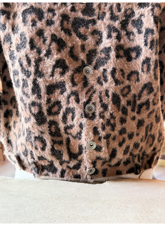 Bubbly.5012511 Rino en Pelle Boxy jacket  Leopard