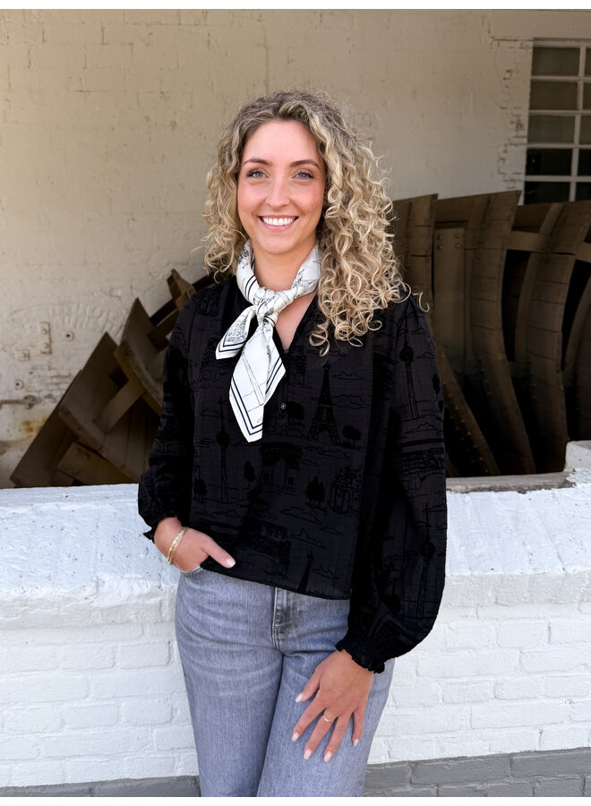 173900 801 MosMosh MM Tazzin Tale Light Blouse Black