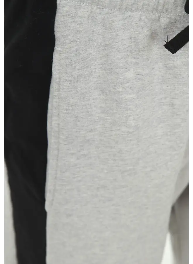 W25F1706 83m-90 Penn&Ink Trousers stripe grey mel. black