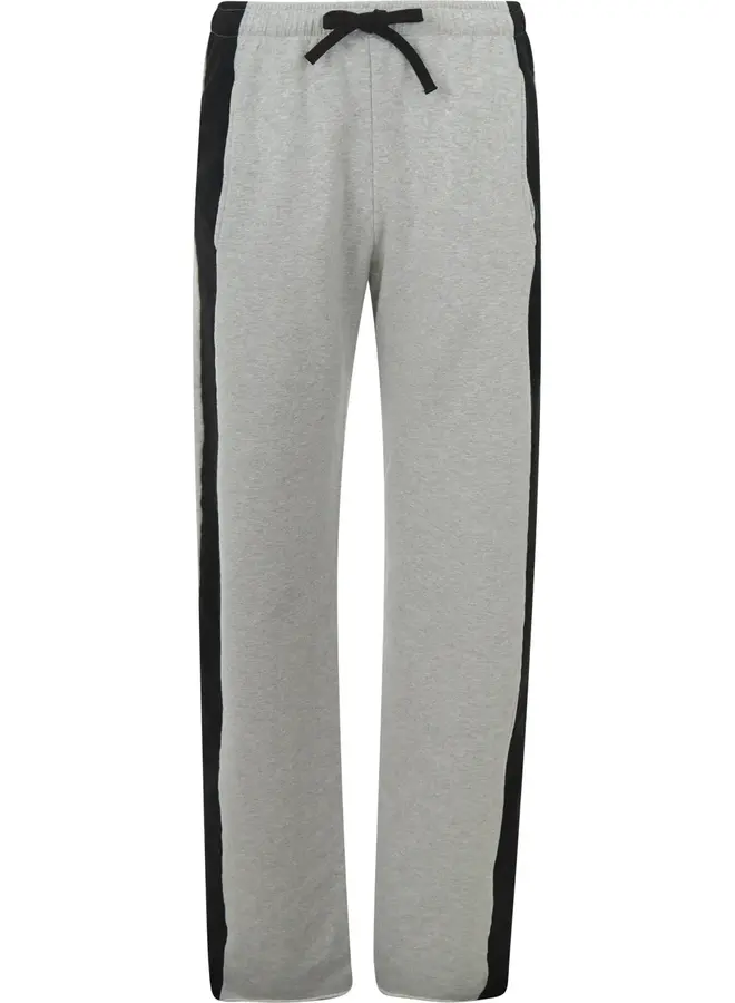 W25F1706 83m-90 Penn & Ink Trousers stripe grey mel. black