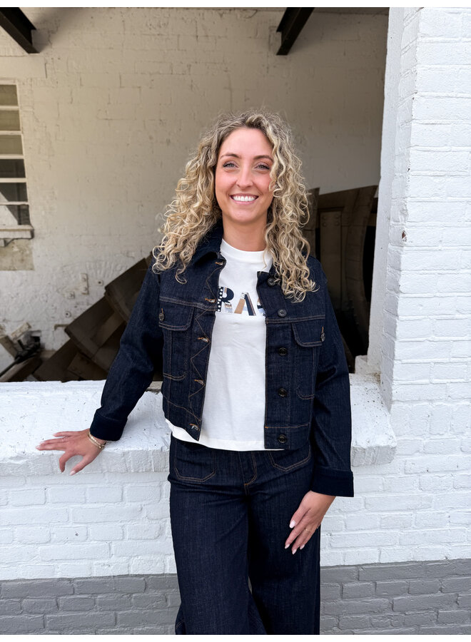 174580 447 MosMosh MM Penne Daw Jacket Dark Blue