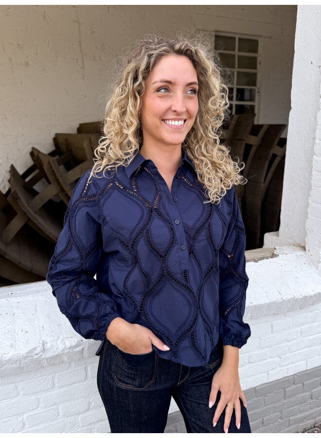 174010 241 MosMosh MM Nolin Caminno Shirt Maritime Blue