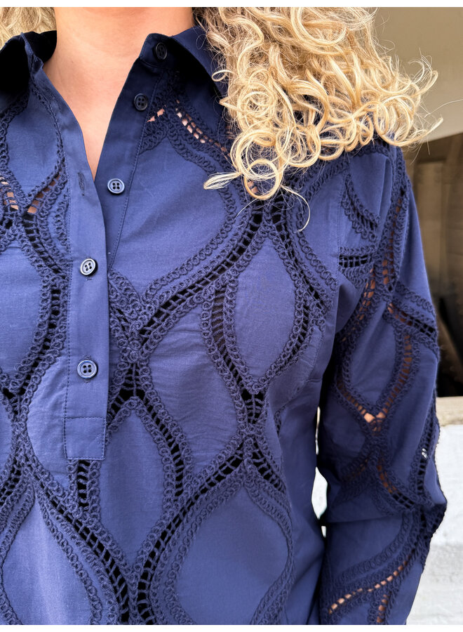 174010 241 MosMosh MM Nolin Caminno Shirt Maritime Blue