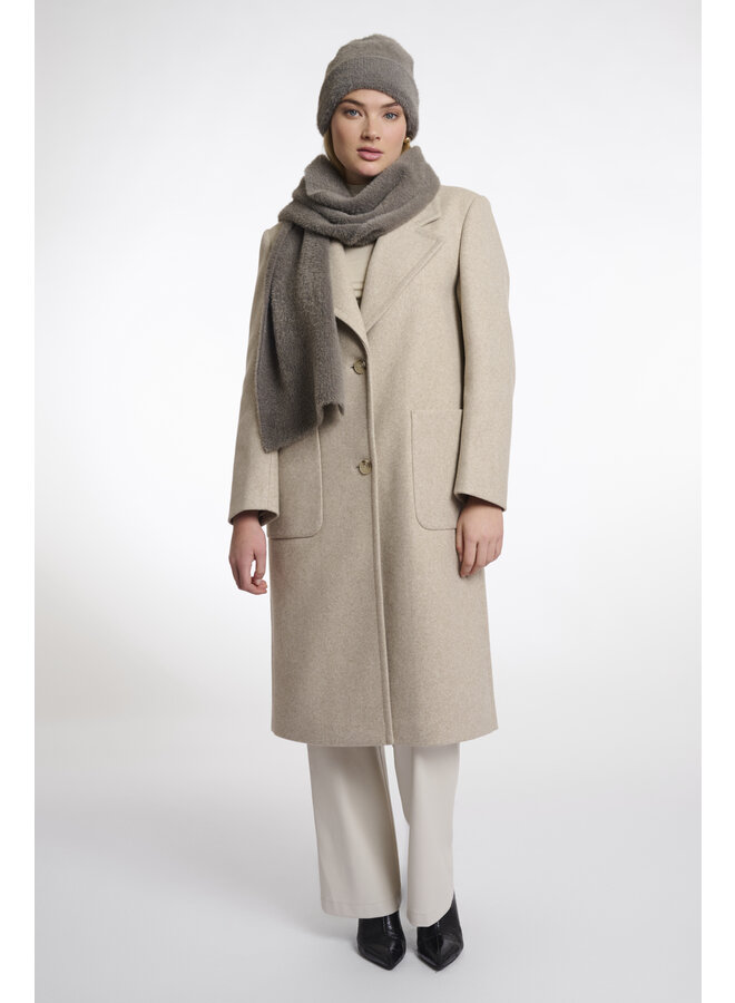 Leah.5002511 Rino en Pelle Knitted scarf  Taupe