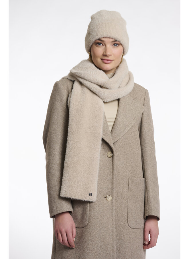 Leah.5002511 Rino & Pelle Knitted scarf  Stone