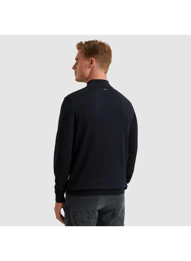 VKW2509322 5073 Vanguard Mock neck cotton modal Sky Captain