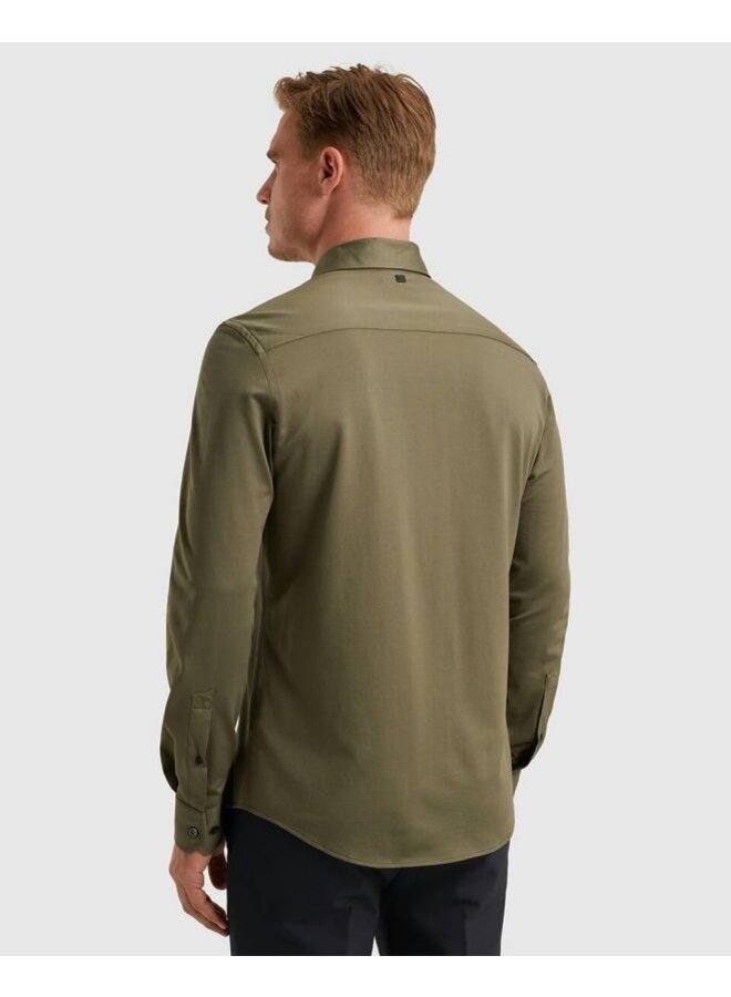 VSI2508207 6497 Vanguard LONG SLEEVE SHIRT Versatile Oxford Jersey Tea Leaf