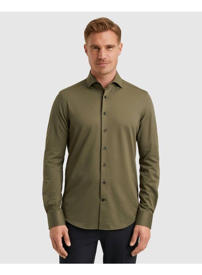 VSI2508207 6497 Vanguard LONG SLEEVE SHIRT Versatile Oxford Jersey Tea Leaf