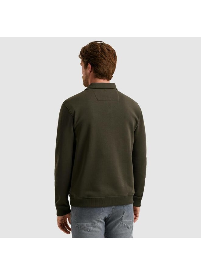 PSW2509454 8039 PME Legend Half button collar 3t cross fleece polo Beluga