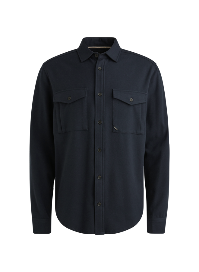 VSI2509227 5073 Vanguard Long Sleeve Shirt Brushed Melange Twill Sky Captain