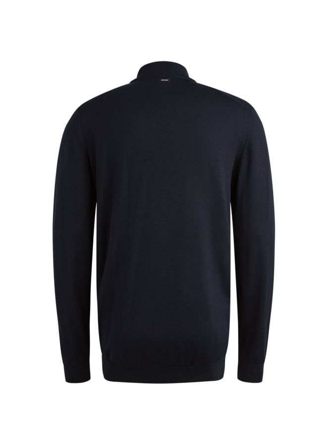 VKW2509322 5073 Vanguard Mock neck cotton modal Sky Captain