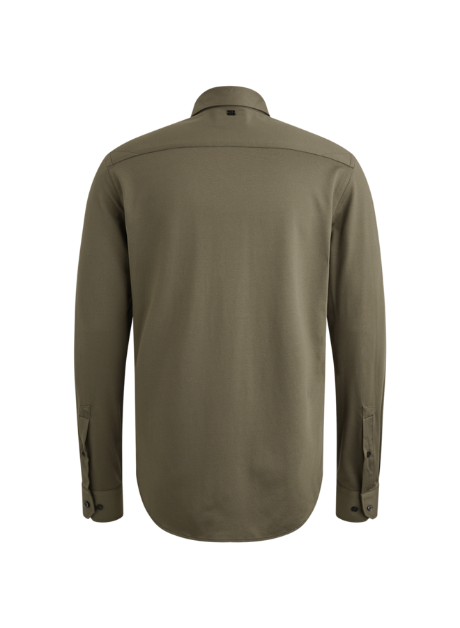 VSI2508207 6497 Vanguard LONG SLEEVE SHIRT Versatile Oxford Jersey Tea Leaf