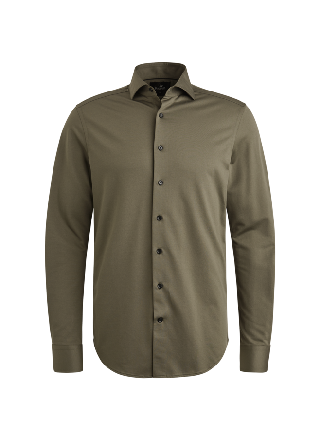 VSI2508207 6497 Vanguard LONG SLEEVE SHIRT Versatile Oxford Jersey Tea Leaf