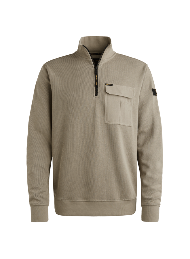 PSW2509457 8011 PME Legend Half zip collar knit look jersey Seneca Rock