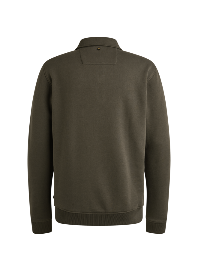 PSW2509454 8039 PME Legend Half button collar 3t cross fleece polo Beluga