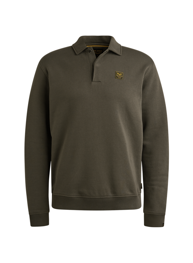PSW2509454 8039 PME Legend Half button collar 3t cross fleece polo Beluga