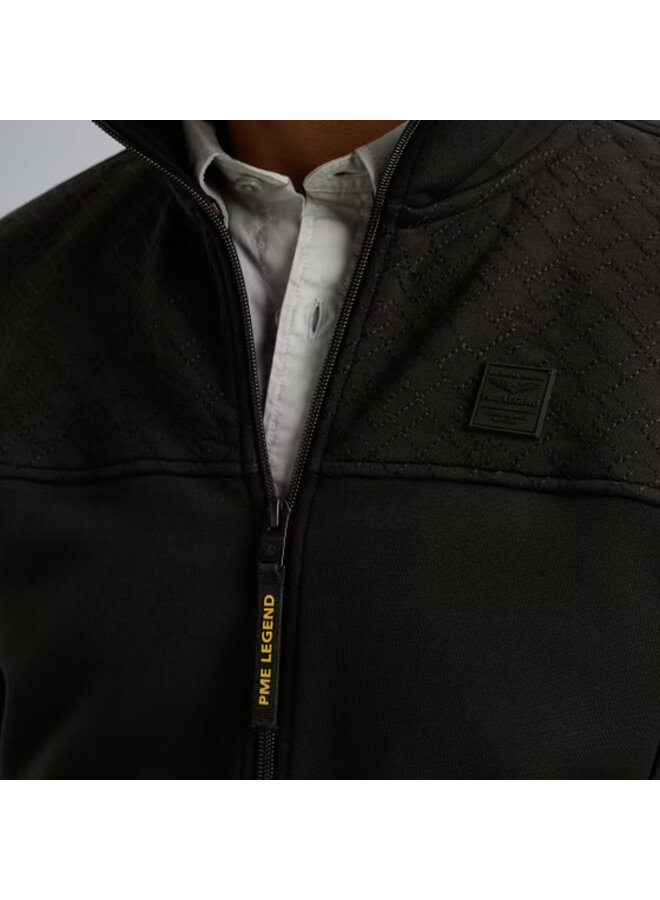 PSW2509437 999 PME Legend Zip jacket interlock Black