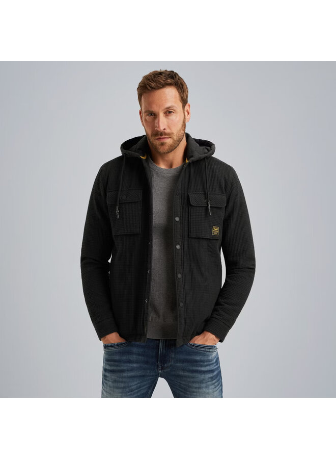 PSI2509254 9067 PME Legend LONG SLEEVE SHIRT Dobby Weave Jet Black