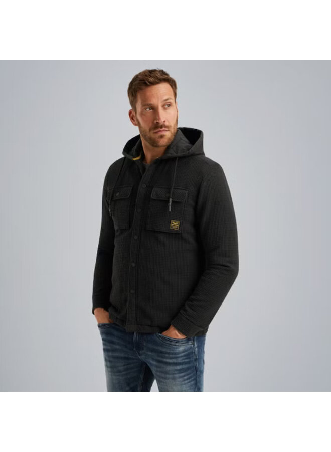 PSI2509254 9067 PME Legend LONG SLEEVE SHIRT Dobby Weave Jet Black
