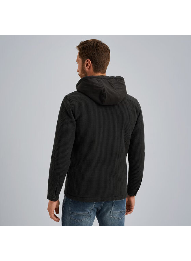 PSI2509254 9067 PME Legend LONG SLEEVE SHIRT Dobby Weave Jet Black