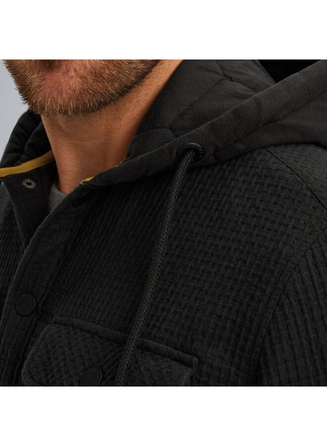 PSI2509254 9067 PME Legend LONG SLEEVE SHIRT Dobby Weave Jet Black