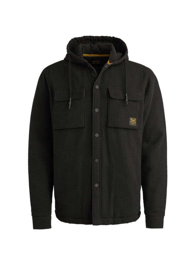 PSI2509254 9067 PME Legend LONG SLEEVE SHIRT Dobby Weave Jet Black
