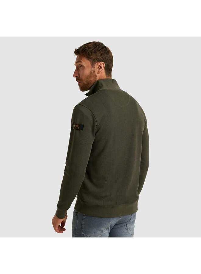PSW2509457 8039 PME Legend Half zip collar knit look jersey Beluga