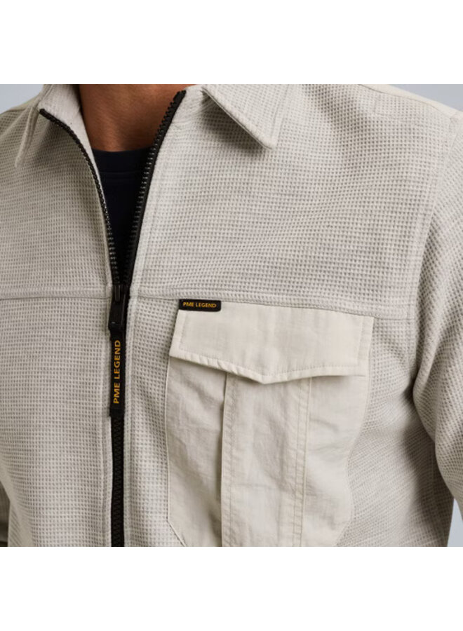 PSI2509248 921 PME Legend LONG SLEEVE SHIRT Jersey Waffle Light Grey Melee
