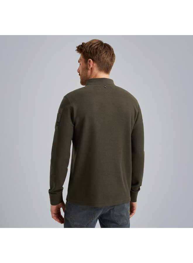 PPS2509802 8039 PME Legend Long sleeve polo waffle pique cargo Beluga