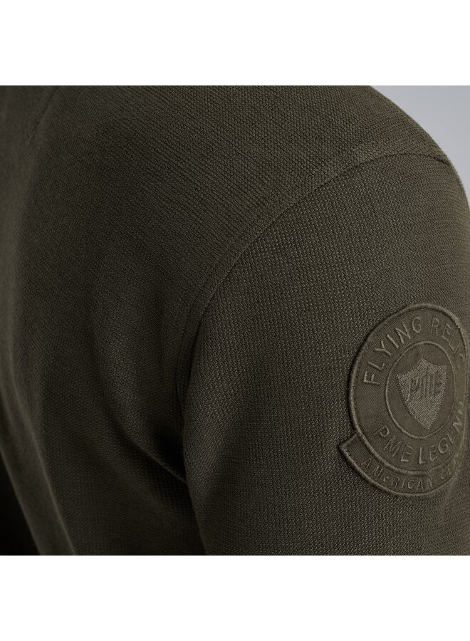 PPS2509802 8039 PME Legend Long sleeve polo waffle pique cargo Beluga