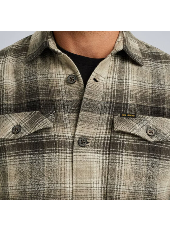 PSI2509244 8011 PME Legend LONG SLEEVE SHIRT Brushed Grindle Check Seneca Rock