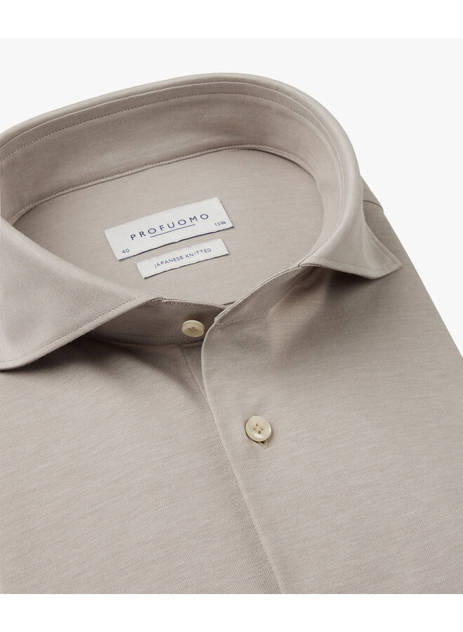 PP2H00008B Profuomo Japanese knitted Shirt SC BEIGE