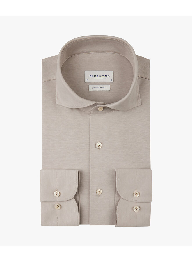 PP2H00008B Profuomo Japanese knitted Shirt SC BEIGE